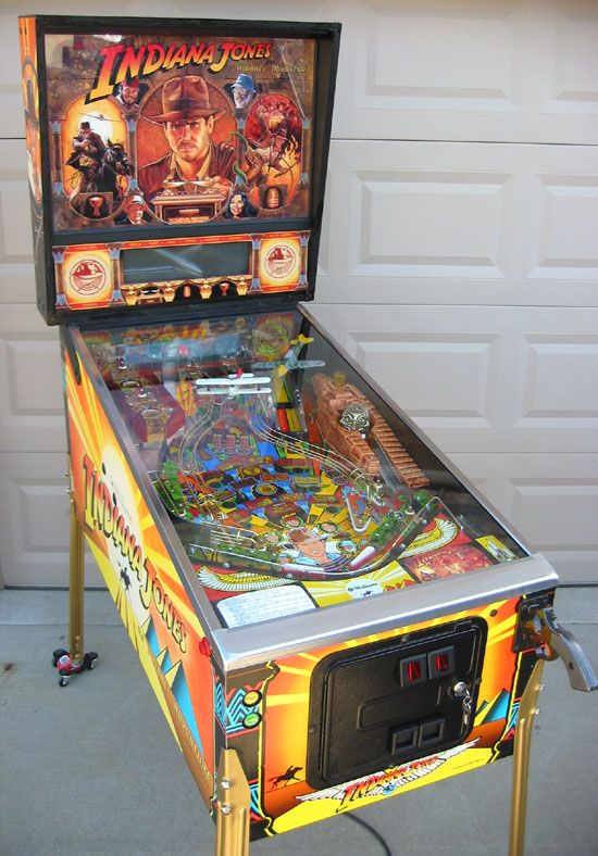 Indiana Jones pinball cabinet