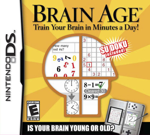 Brain Age for Nintendo DS box cover art